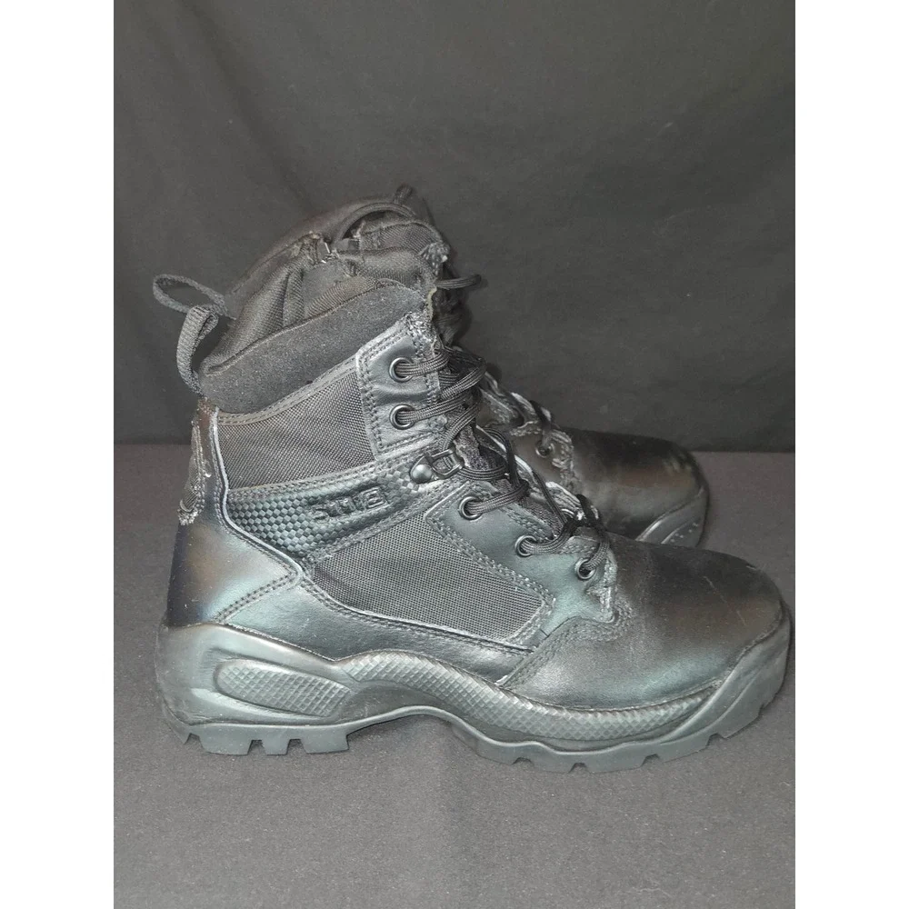 5.11 ATAC 2.0 6 Black Side Zip Tactical Boots Men's Size 7‎